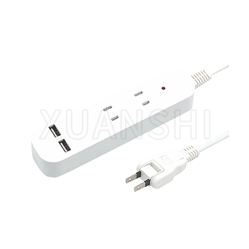 Japansk strømskinne med to usb-porter JL-7Z, XS-XBP3